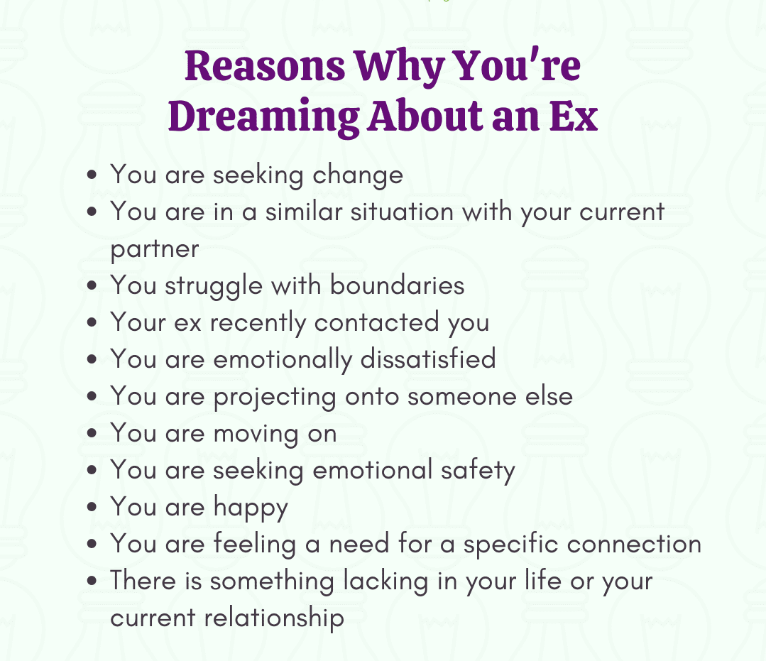 Reasons Why You're Dreaming About an Ex