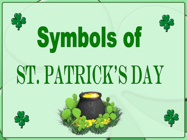 Symbols of St Patrick's Day