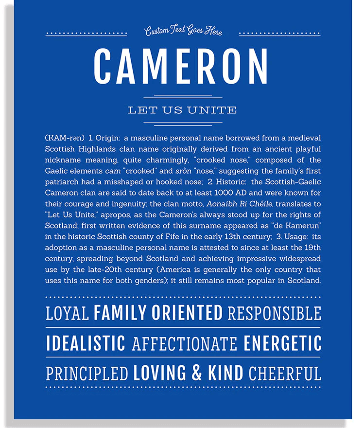 Cameron Spiritual Name
