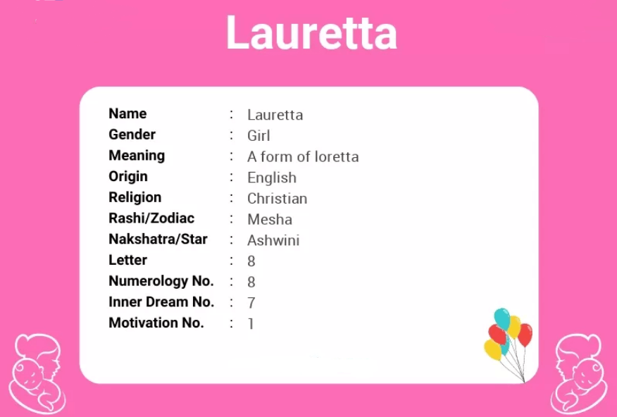 Spiritual Meaning Of The Name Lauretta