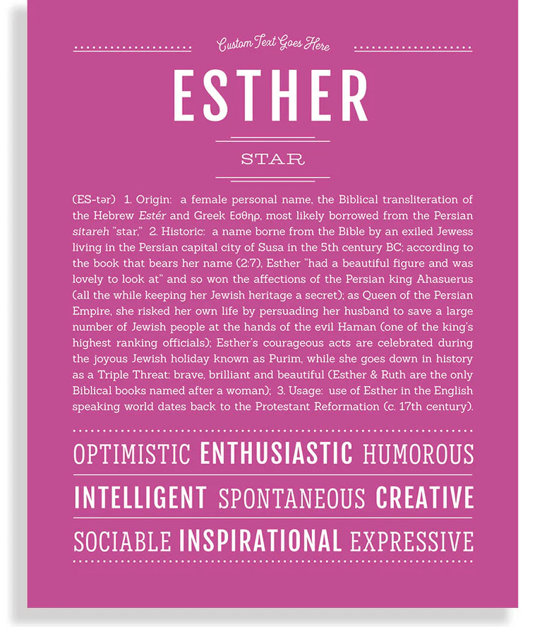 Esther Name Meaning
