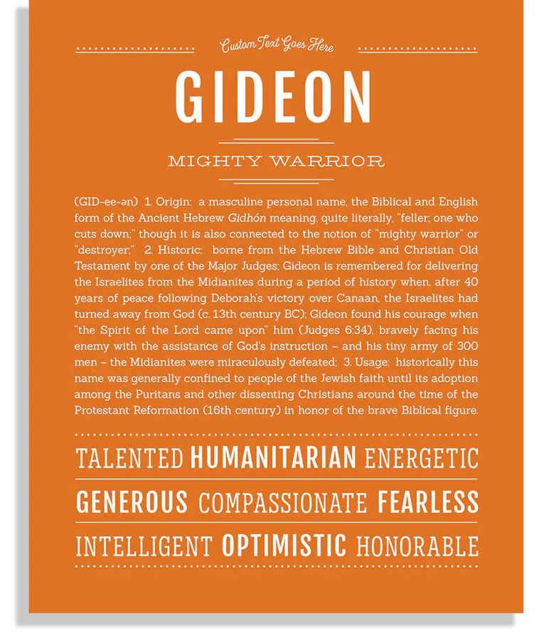 Gideon Meaning Name