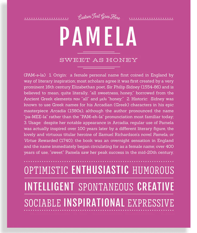 Spiritual Meaning Of The Name Pamela