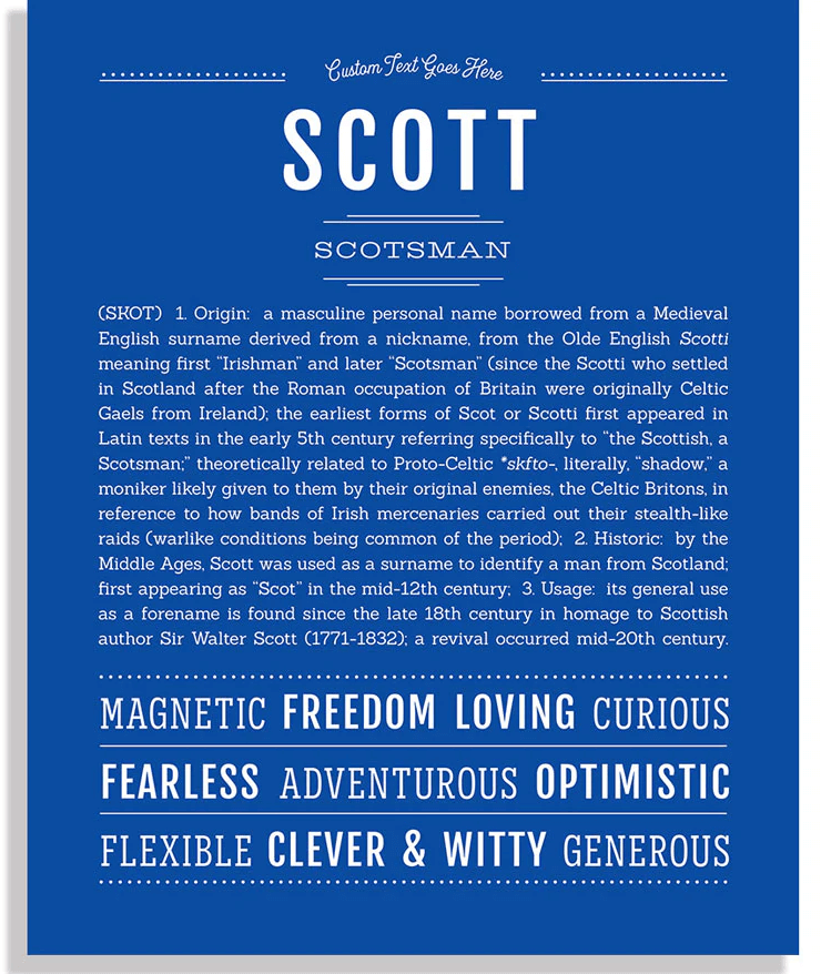 Spiritual Meaning Of The Name Scott